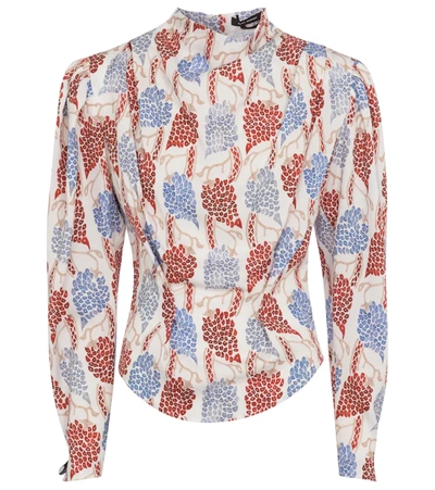 Isabel Marant Bayani Printed Lyocell Blouse In Red