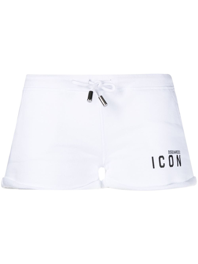 Dsquared2 Icon Track Shorts In White