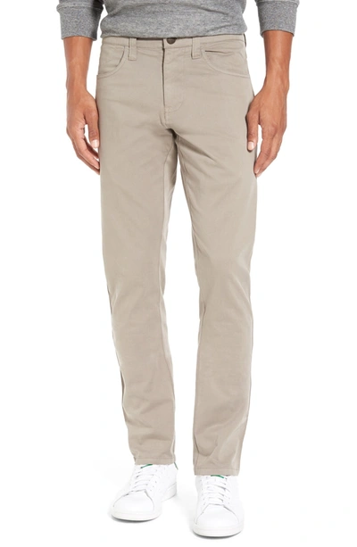 Gucci 1946 'sunny' Slim Fit Stretch Twill Pants In Dusty Silver