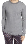 Hanro Night & Day Thermal Long Sleeve Sleep Shirt In Gray