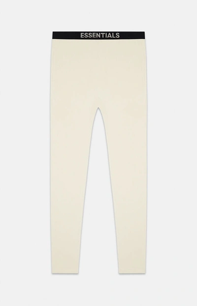 Pre-owned Fear Of God  Essentials Thermal Pants Cream