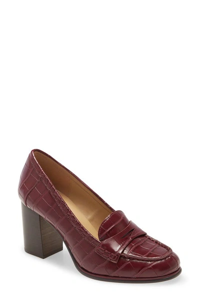 Michael Michael Kors Buchanan Loafer Pump In Dark Berry