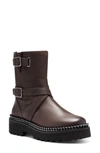 Vince Camuto Messtia Moto Bootie In Grizzly Leather
