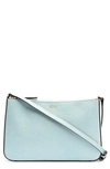 Frances Valentine Poppy Leather Shoulder Bag In Lg Blue
