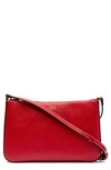 Frances Valentine Poppy Leather Shoulder Bag In Red