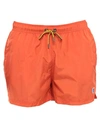 K-way Swim Shorts In Orange