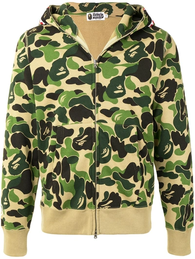 A Bathing Ape Abc Shark Full-zip Hoodie In Green