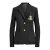 Lauren Ralph Lauren Bullion Jacquard Blazer In Polo Black