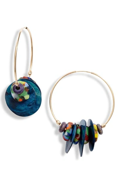 Akola Maren Hoop Earrings In Rainbow