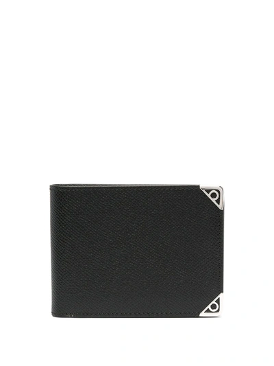 Ferragamo New Gancini Bi-fold Wallet In Nero/nero