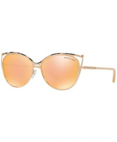Michael Kors Sunglasses, Mk1020 In Rose Gold/rose Gold Mirror