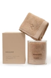Resore Set Of 2 Washcloths In Toasted Almond
