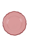 Moda Domus ; Set-of-four Hand-painted Ceramic Salad Plates In Navy,pink