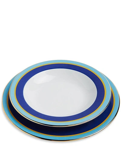 La Doublej Rainbow Dinner Set In Blue