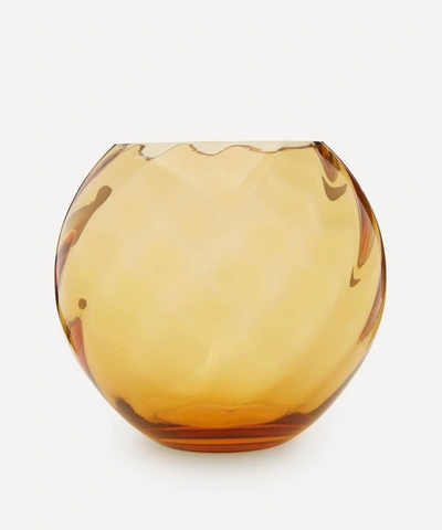 Klimchi Round Marika Vase In Amber
