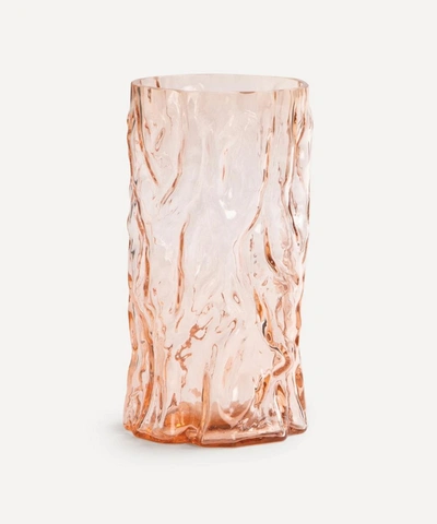 Klevering Glass Trunk Vase In Pink
