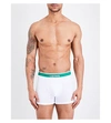 Lacoste Branded Pack Of Three Stretch-cotton Trunks In White