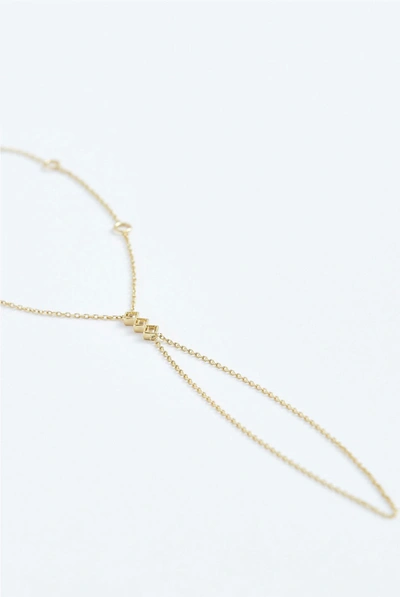 Stephanie Grace Jewellery Chain Ring In Gold