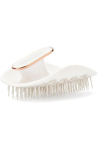 Manta Hair Hairbrush In White