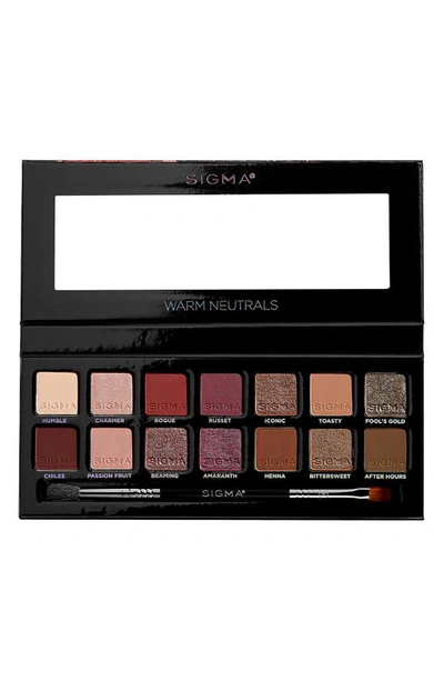 Sigma Beauty Warm Neutrals Eyeshadow Palette In White