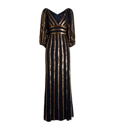 Jenny Packham Striped Claudia Gown