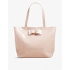 Ted Baker Haricon Bow-trimmed Small Icon Bag In Dusky Pink