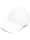 Moncler Embroidered-logo Baseball Cap In White