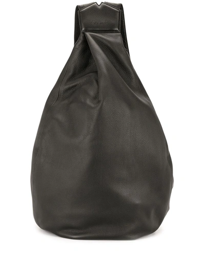 Yohji Yamamoto Draped Unisex Backpack In Black