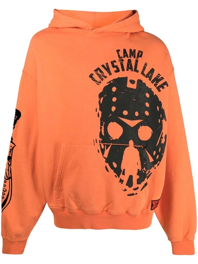 Formy Studio Cristal Lake Cotton Hoodie In Orange