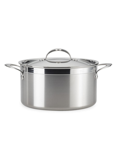 Hestan Probond 8 Quart Forged Stainless Steel Stock Pot With Lid In Silver