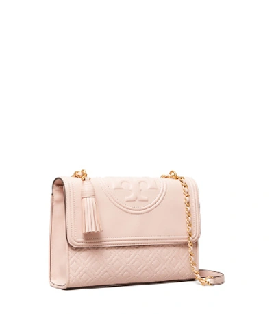 Tory Burch Fleming Convertible Shoulder Bag In Shell Pink ModeSens