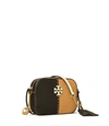 Tory Burch Mcgraw Color-block Camera Bag In Black/tiramisu