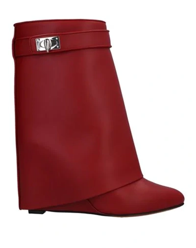 Givenchy Ankle Boot In Brick Red