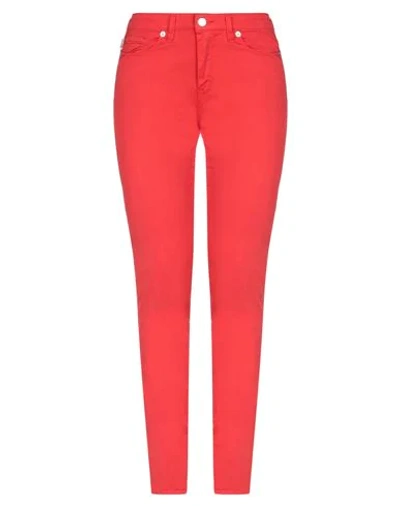 Love Moschino Pants In Red