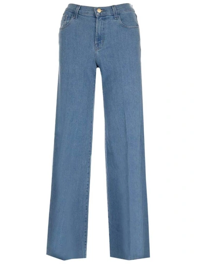 J Brand Evytte Mid Rise Wide Leg Jeans In Blue