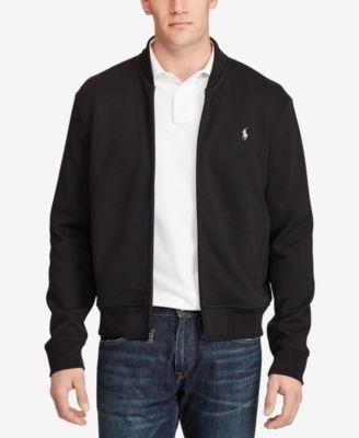 ralph lauren double knit bomber jacket