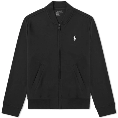 Polo Ralph Lauren Men's Big & Tall Double-knit Bomber Jacket In Black