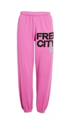Freecity Large Sweatpants In Pink