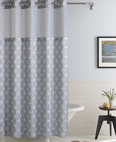 Hookless Prism Shower Curtain Bedding In Alloy
