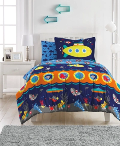 Dream Factory Submarine Bed In A Bag, Twin In Navy