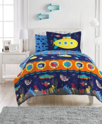 Dream Factory Submarine Bed In A Bag, Full Bedding In Navy
