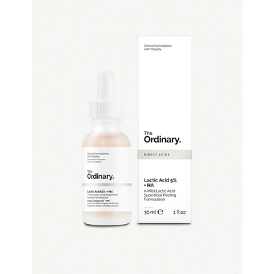 The Ordinary Lactic Acid 5% + Ha 2% Superficial Peeling Formulation 30ml In White