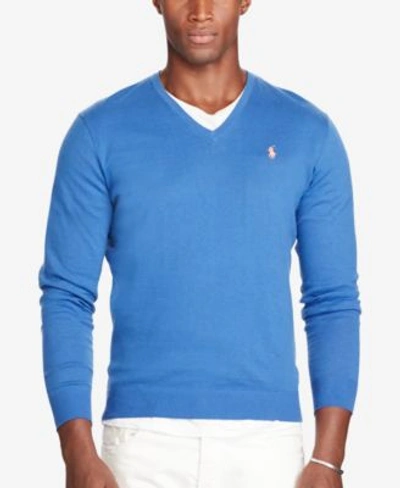 Polo Ralph Lauren Men s V neck Sweater In Blue Legacy ModeSens