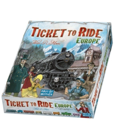Days Of Wonder Ticket To Ride Europe