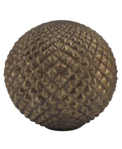 Ab Home 8" Spikey Modern Copper Ball Decor