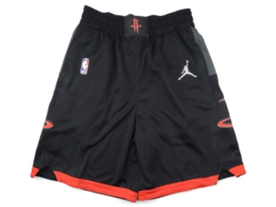 Jordan Houston Rockets Men's Statement Swingman Shorts In Black