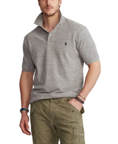 Polo Ralph Lauren Men's Big & Tall Classic-fit Cotton Mesh Polo In Canterbury Heather