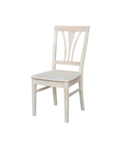 International Concepts Fanback Chairs, Set Of 2 In White