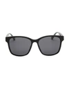 Gucci 56mm Unisex Acetate Sunglasses In Black