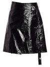 Helmut Lang Women's Mylar Wrap Skirt In Black